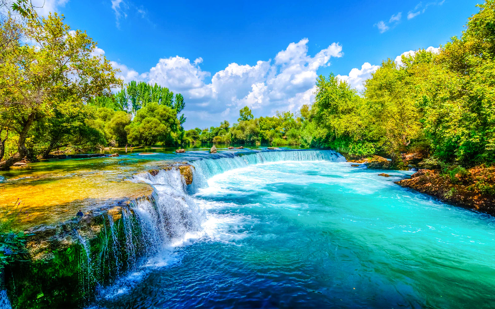From Side: Manavgat River Cruise with Lunch, Bazaar Visit and Waterfall Stop