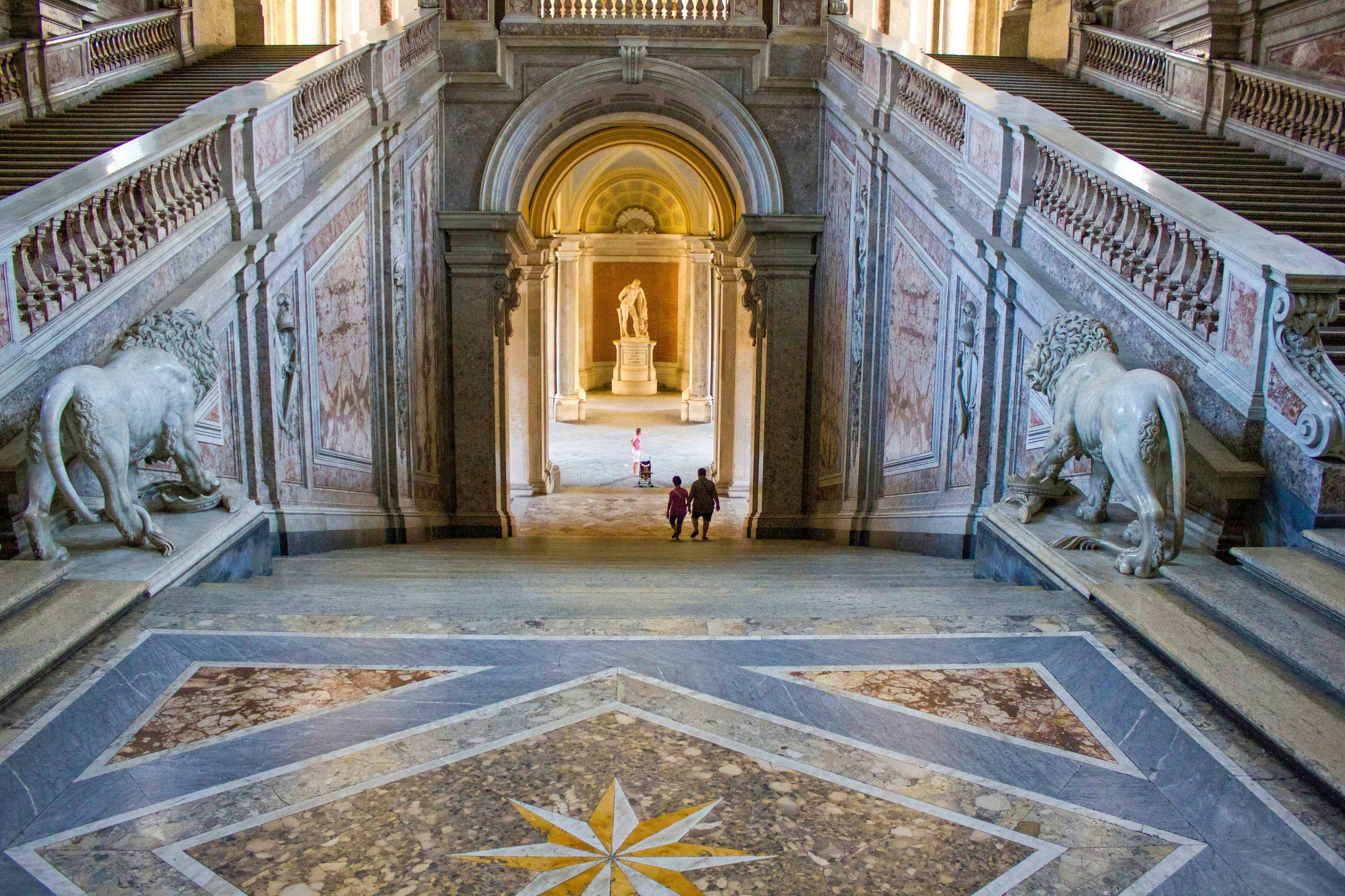 grand staircase royal palace of caserta