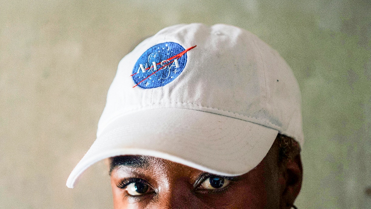 Nasa Cap sold at Space Trader, the official gift store at Space Center Houston