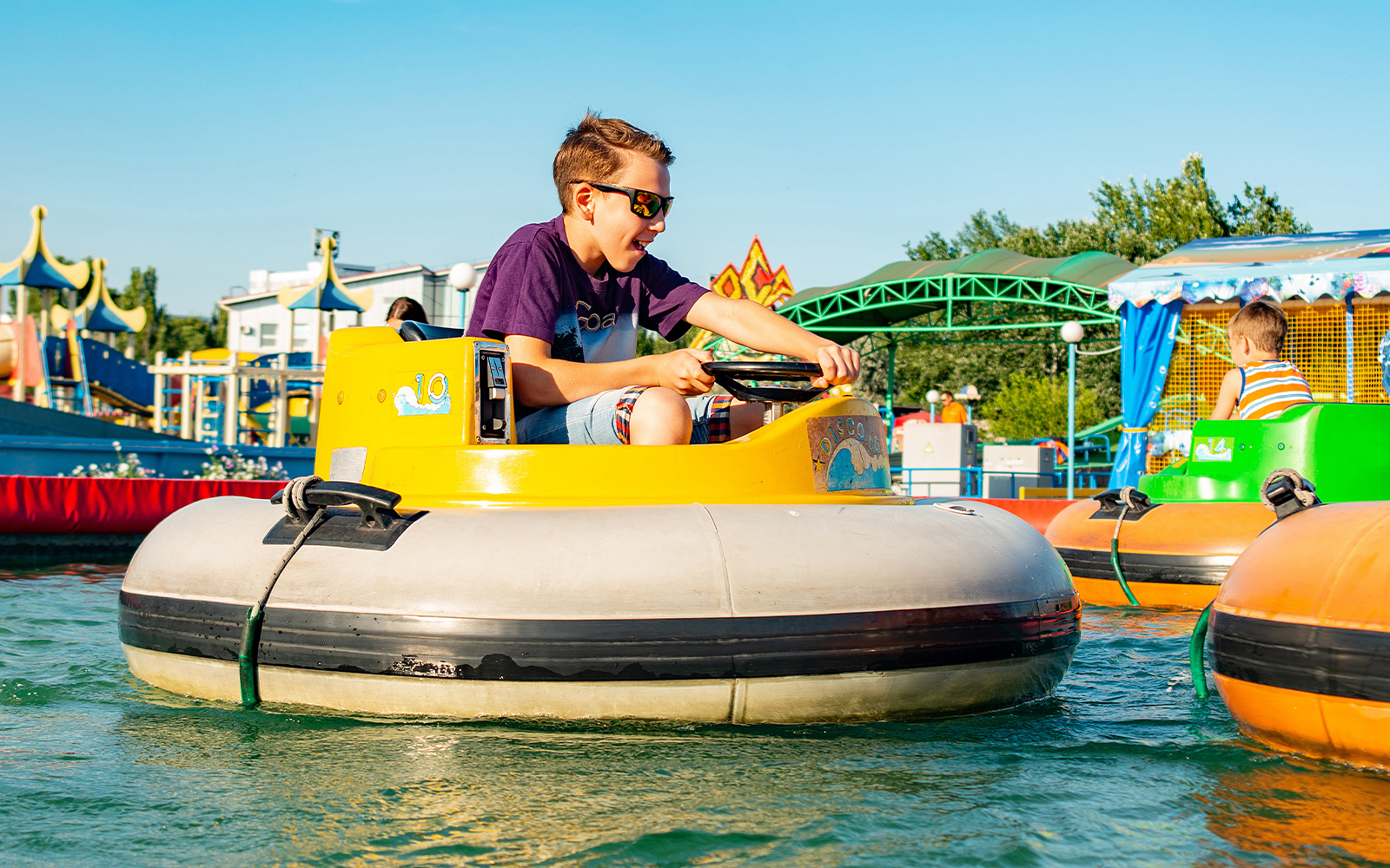 Dolphin show at Zoomarine theme park in Algarve, Portugal.