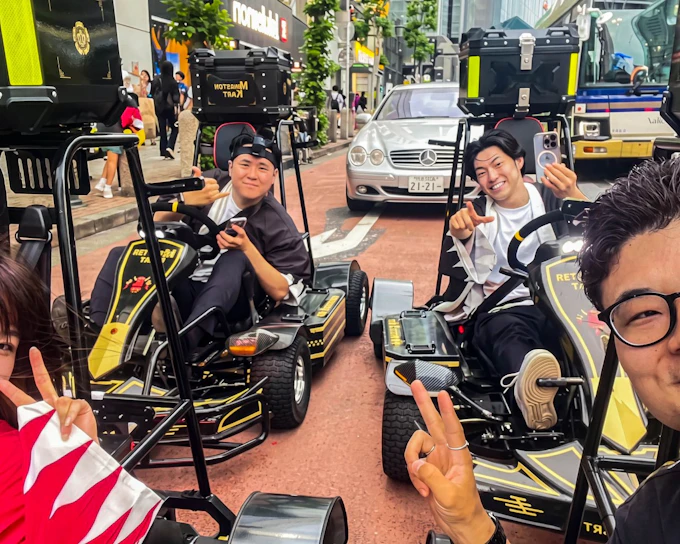 Tokyo: Shibuya Harajuku 30-Minute Go-Kart Express Tour Trial Version by Monkey Kart