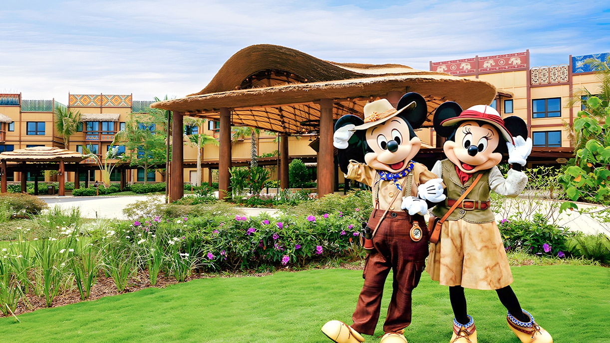 Mickey Mouse greeting at Disneyland Hong Kong