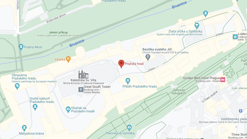 Prague Castle Map
