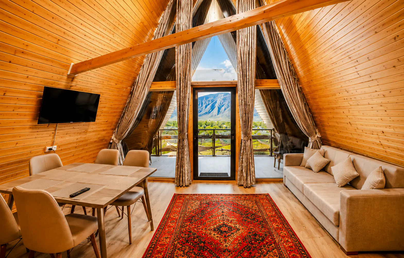 From Almaty: Private 2-Day Charyn Canyon, Kolsai & Kaindy Lakes Tour with A-Frame Cabin Stay Image 12