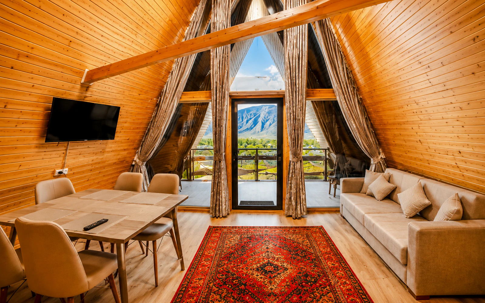From Almaty: Private 2-Day Charyn Canyon, Kolsai & Kaindy Lakes Tour with A-Frame Cabin Stay Image 12
