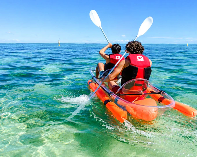 Flic en Flac Tandem Transparent Kayak Rental