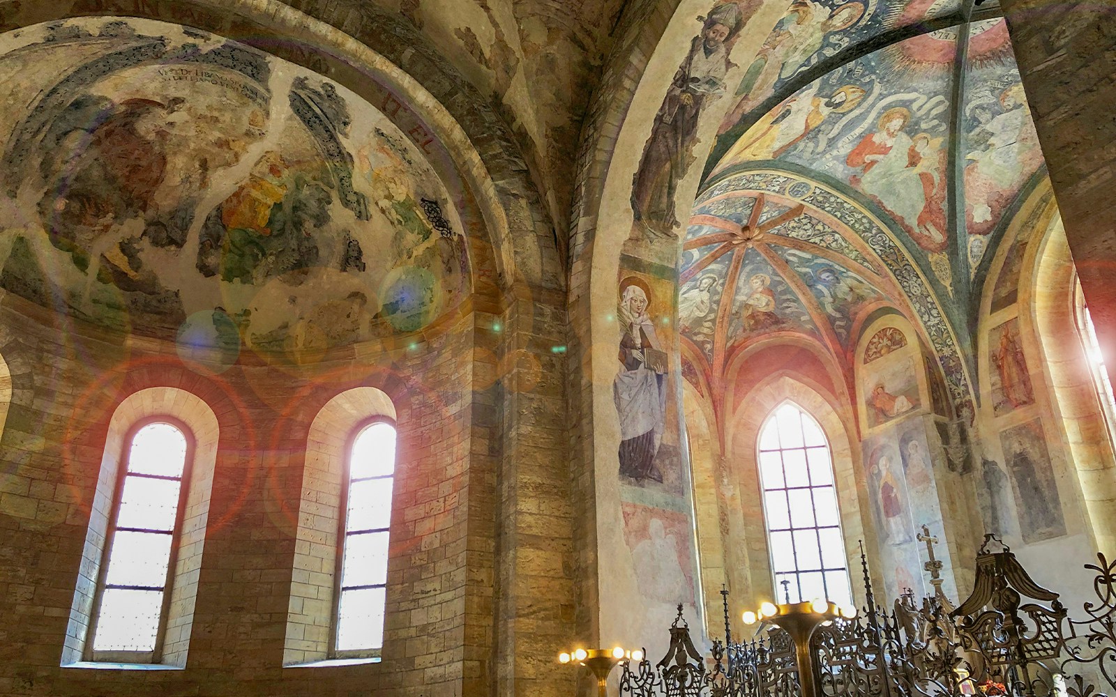 Beautiful Frescoes inside St. George's Basilica