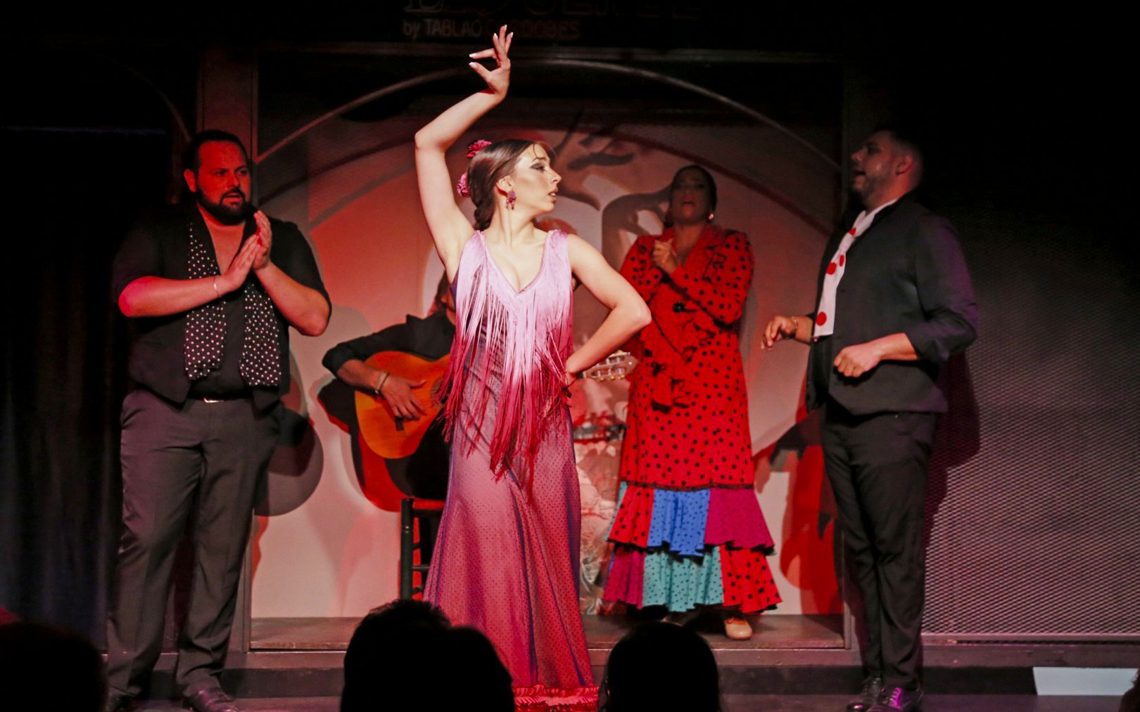 Flamenco dancers performing at El Duende by Tablao Cordobes show.
