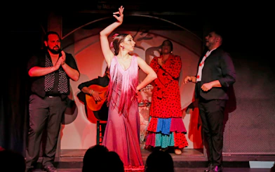 Flamenco dancers performing at El Duende by Tablao Cordobes show.