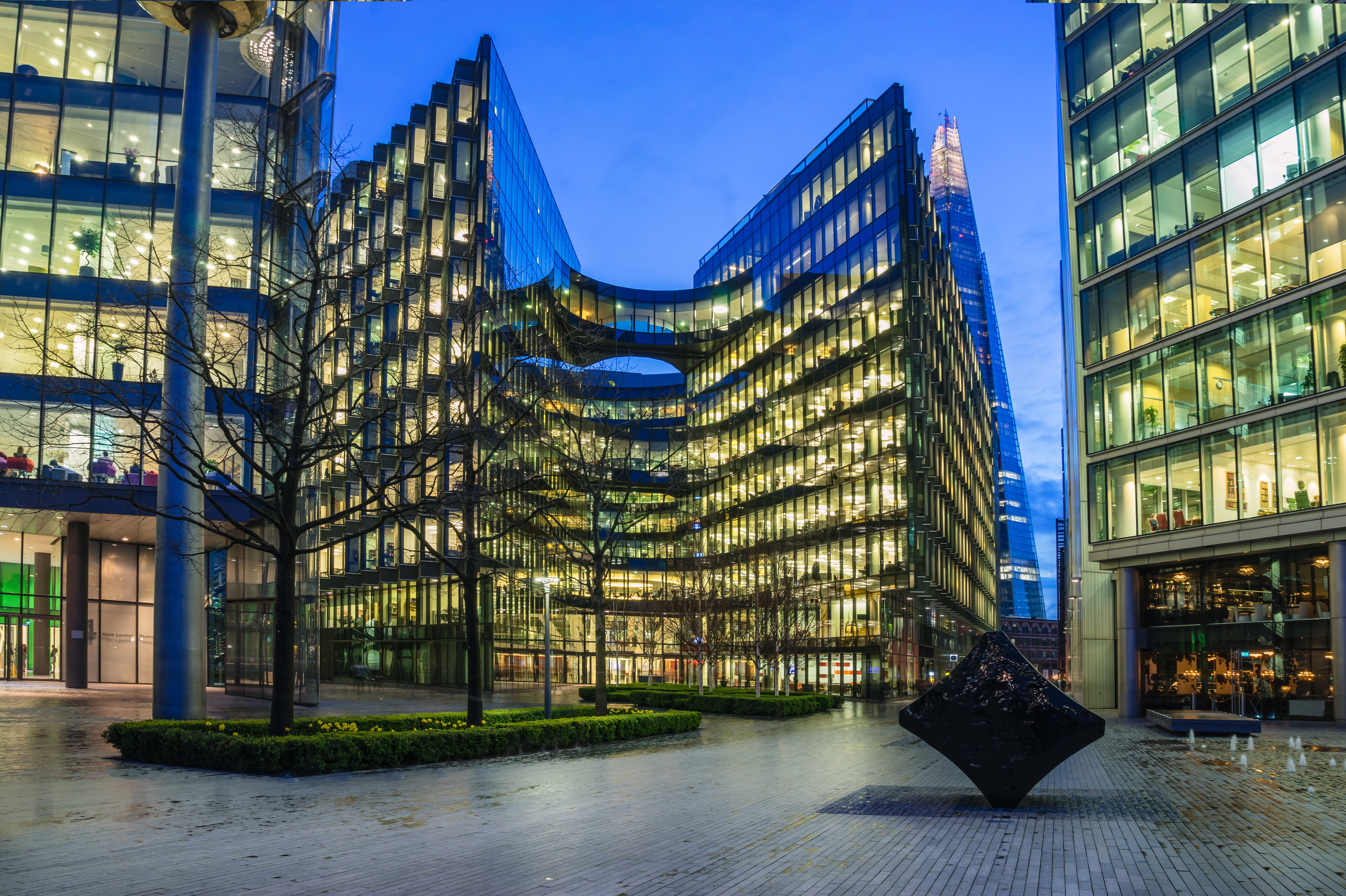 More London buildings and The Shard at Southwark, London.