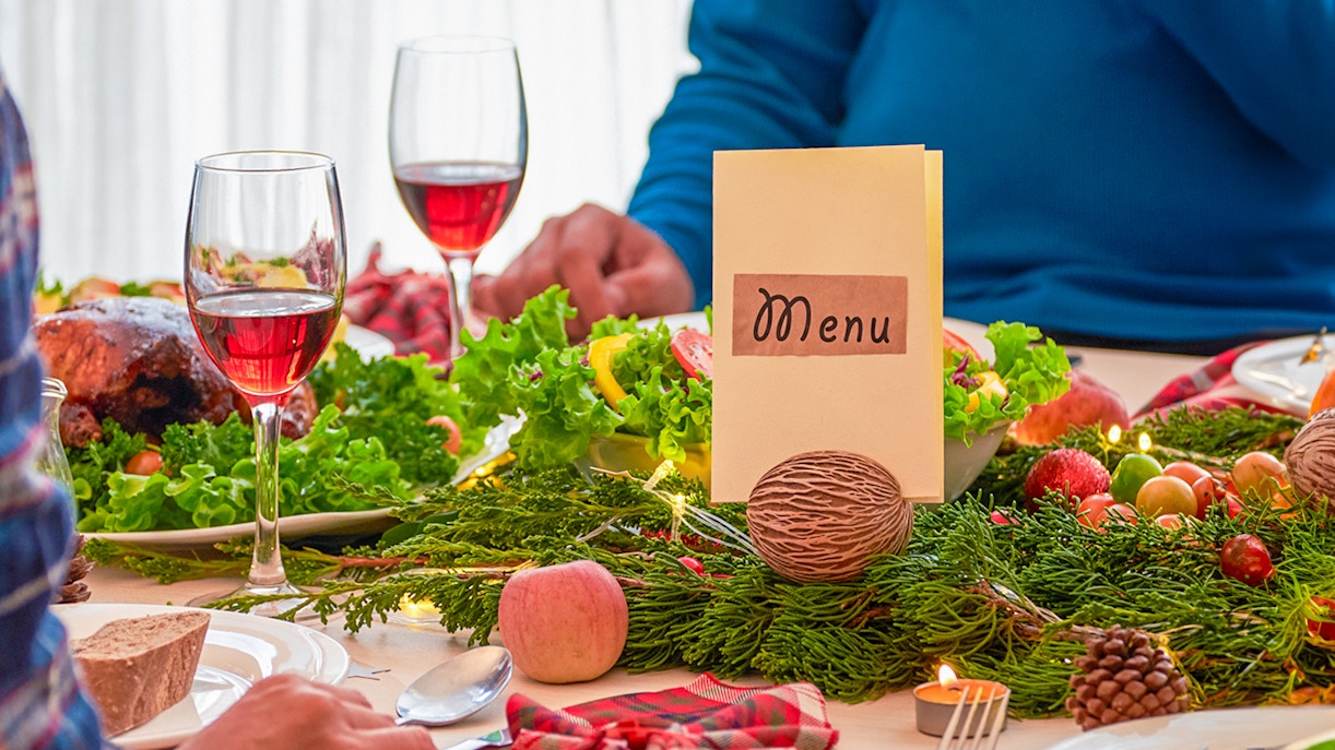 Special Christmas menu at Restaurant