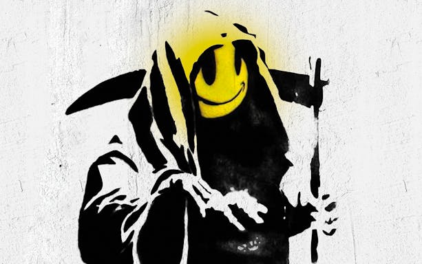 Smiling face in hooded figure at Theatre of Digital Art's Little Prince Exhibition.