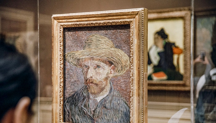 Vincent Van Gogh painting displayed at The Metropolitan Museum of Art, New York City.