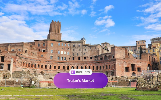 Trajan's Market ruins in Rome, included with Omnia Card and Roma Pass.