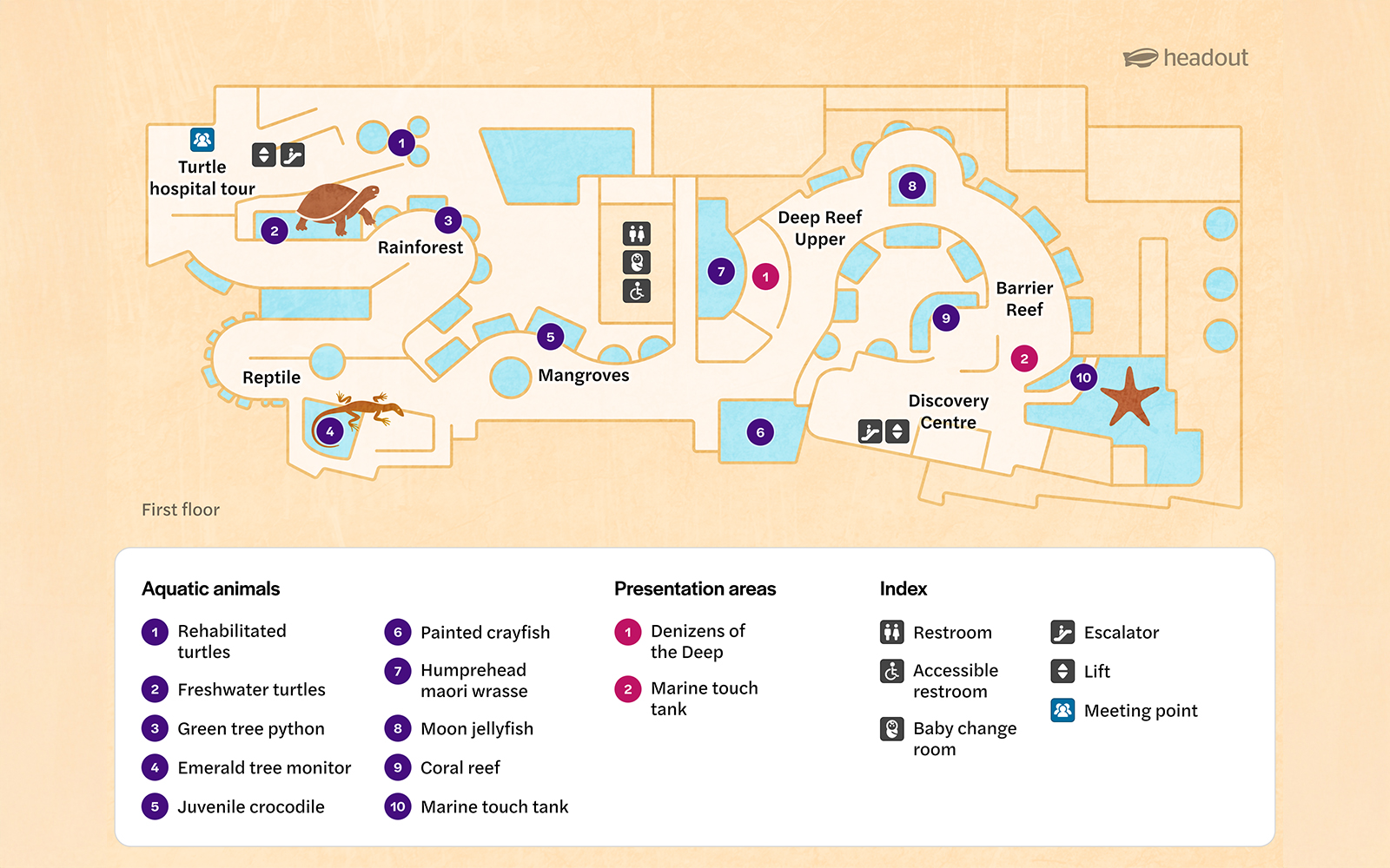 cairns aquarium map