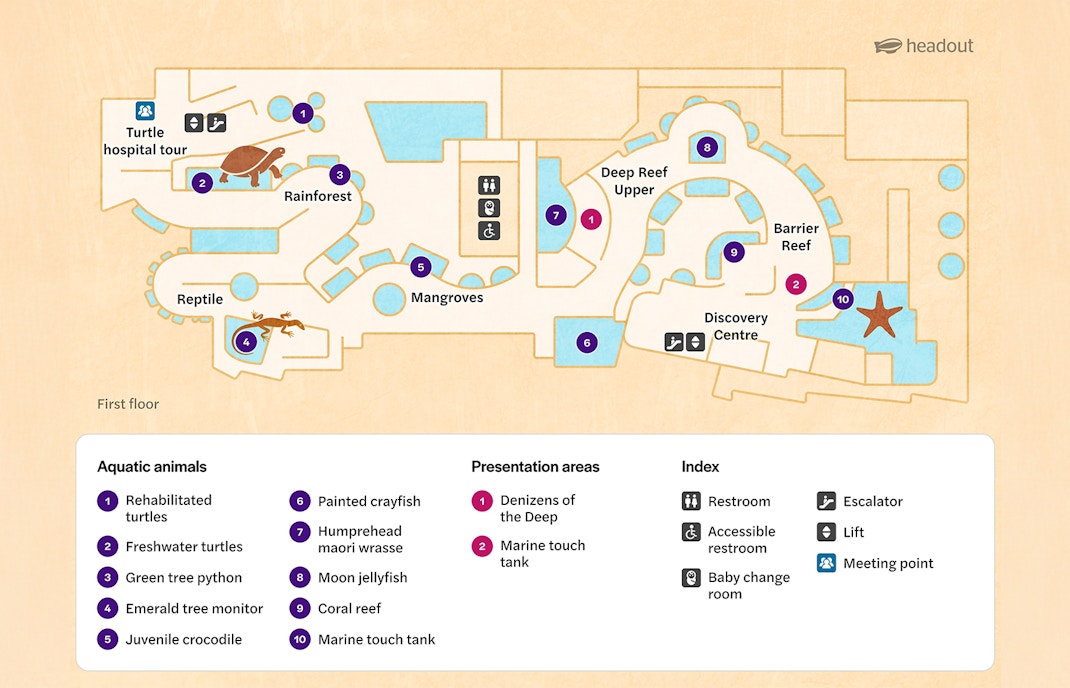 cairns aquarium map