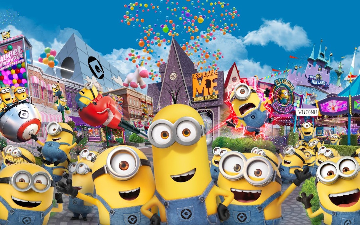 Minions at Despicable Me: Minion Mayhem ride, Universal Studios Singapore.