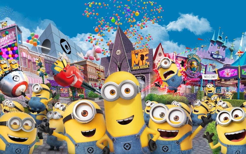 Minions at Despicable Me: Minion Mayhem ride, Universal Studios Singapore.