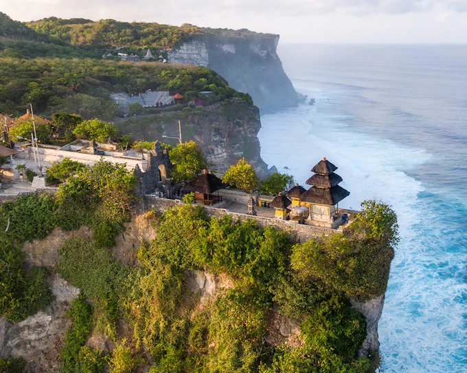 From Bali: Private Tour of Tanah Lot, Uluwatu Temple & Kecak Dance Show at Sunset