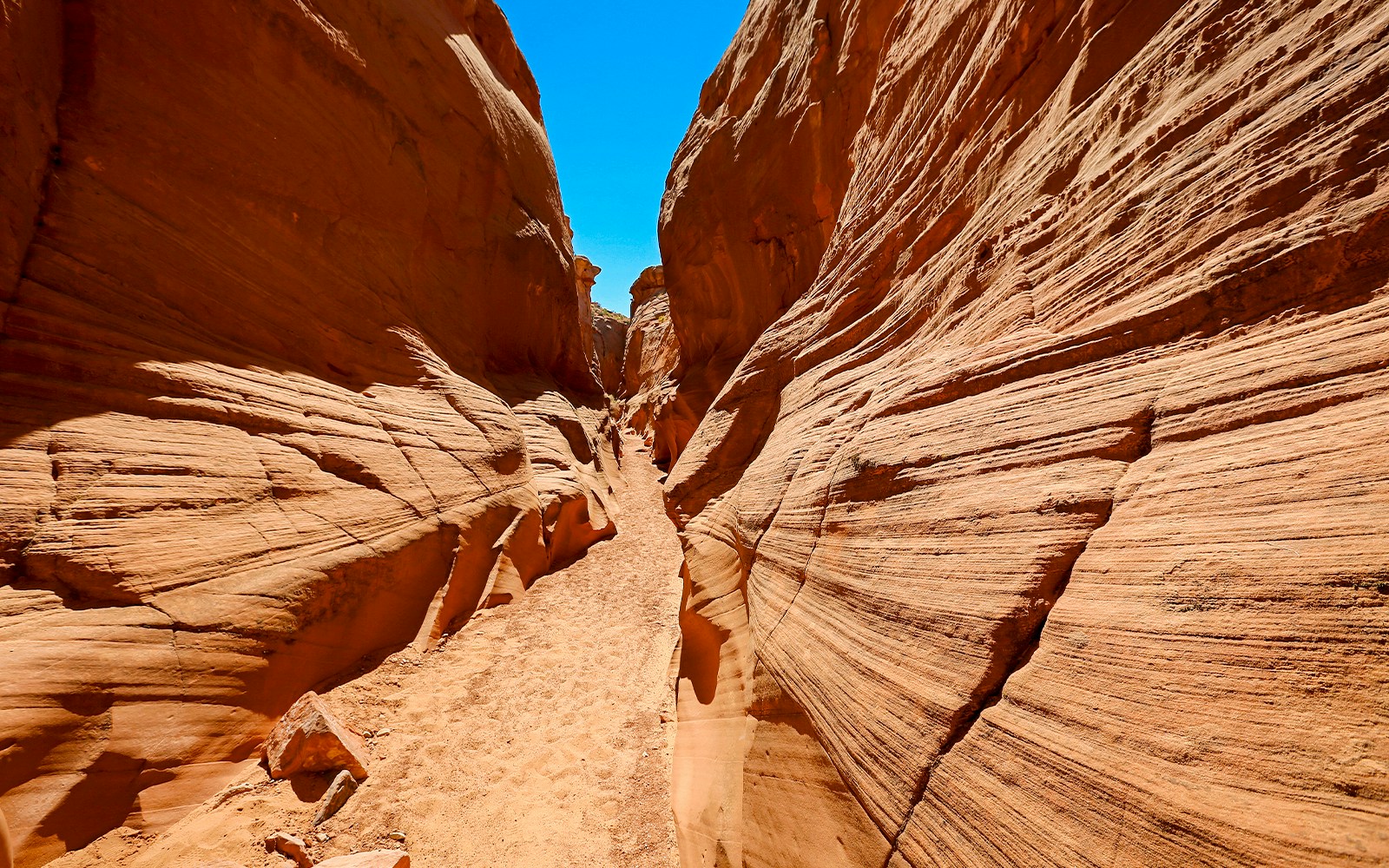 Narrow passage in Secret Antelope Canyon, Page, Arizona.