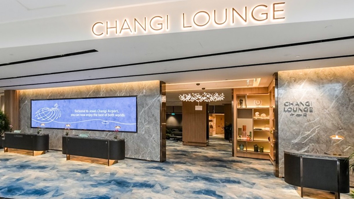 Entrance to Changi Lounge Singapore Airport