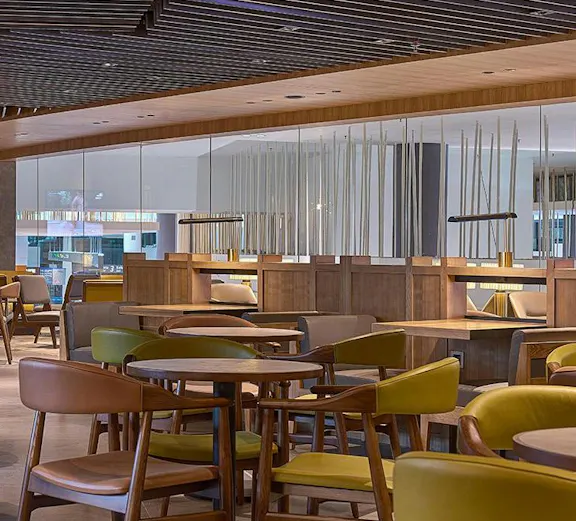 Seating area in Plaza Premium Lounge at gateway@klia2, Kuala Lumpur.