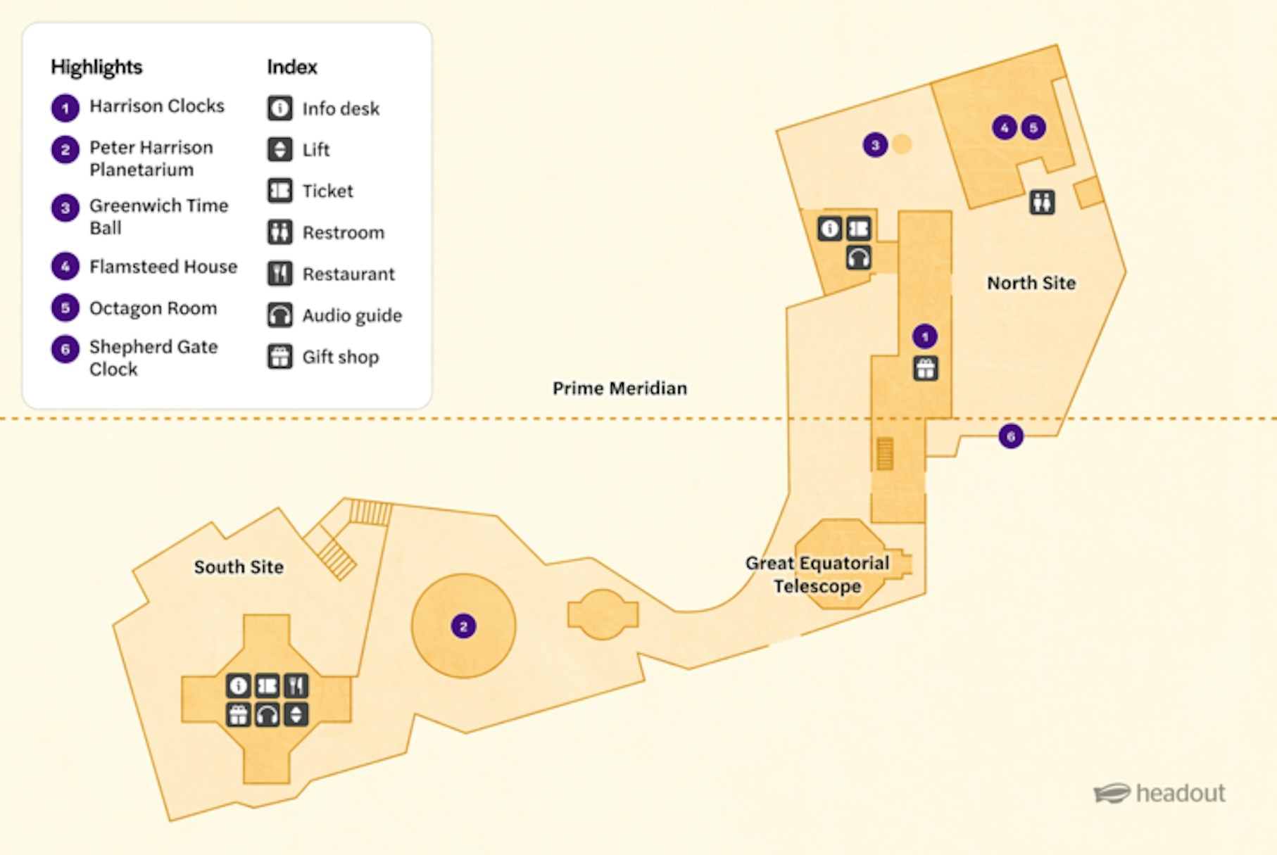 Royal observatory greenwich route map