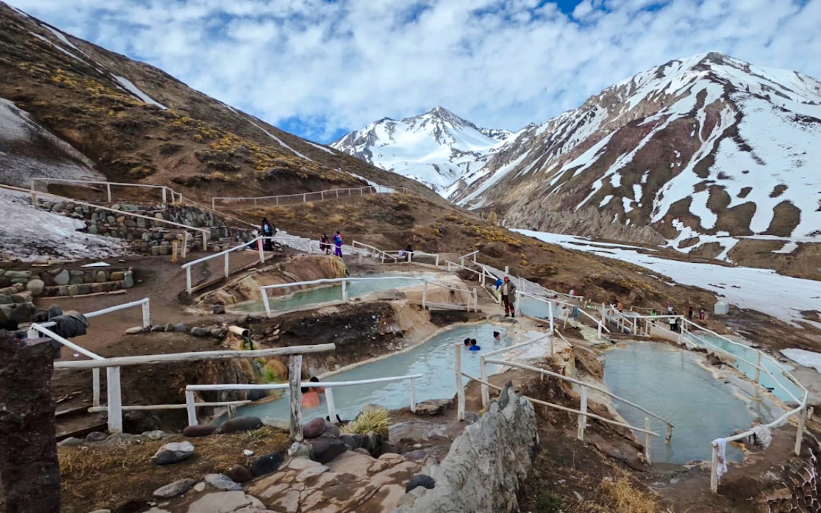 From Santiago: Cajón del Maipo, Baños Colina Hot Springs and Embalse del Yeso Tour