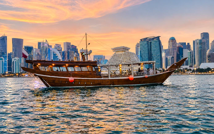 Doha Private City Highlights Tour with Souq Waqif and Dhow Boat Cruise