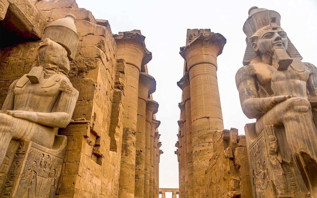 Luxor Temple statues and columns, Egypt, e-ticket with phone audio tour.