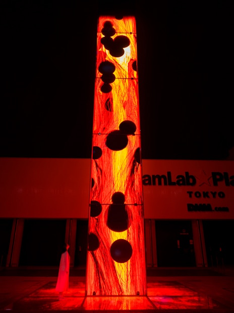 Digital light installation at TeamLab Planets Tokyo exhibit.