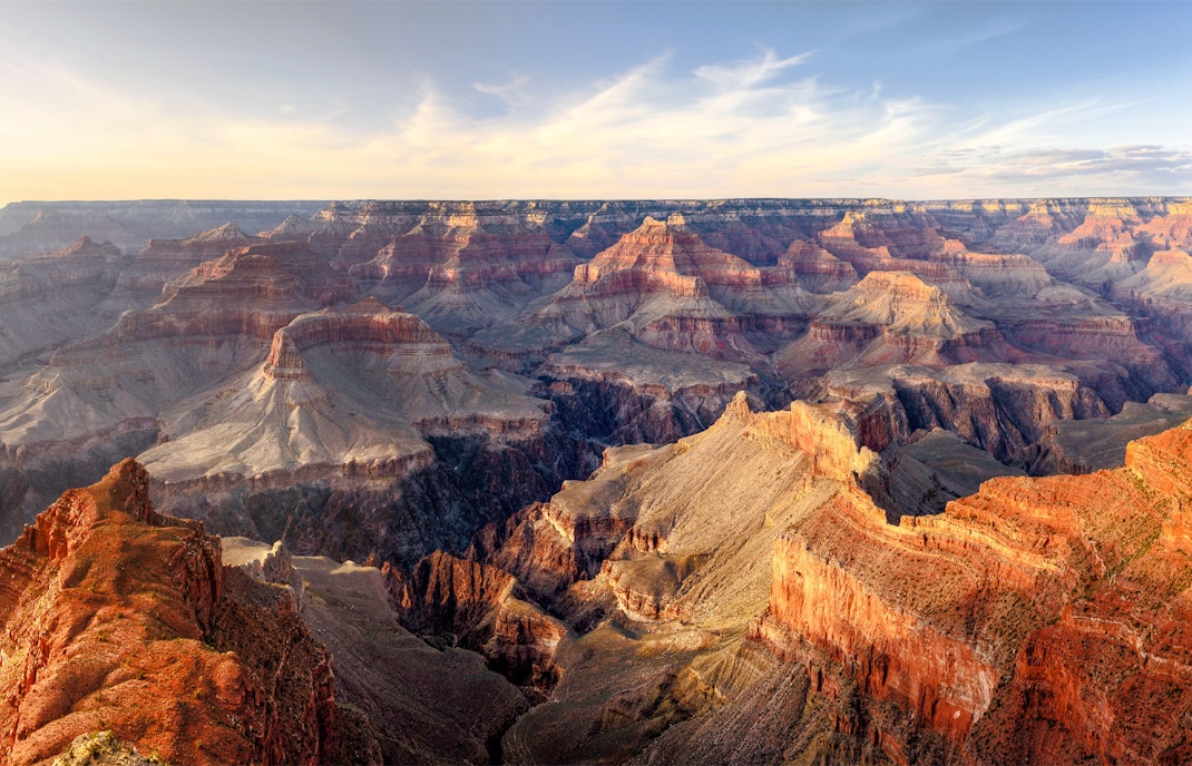 Grand Canyon panoramic view from airplane