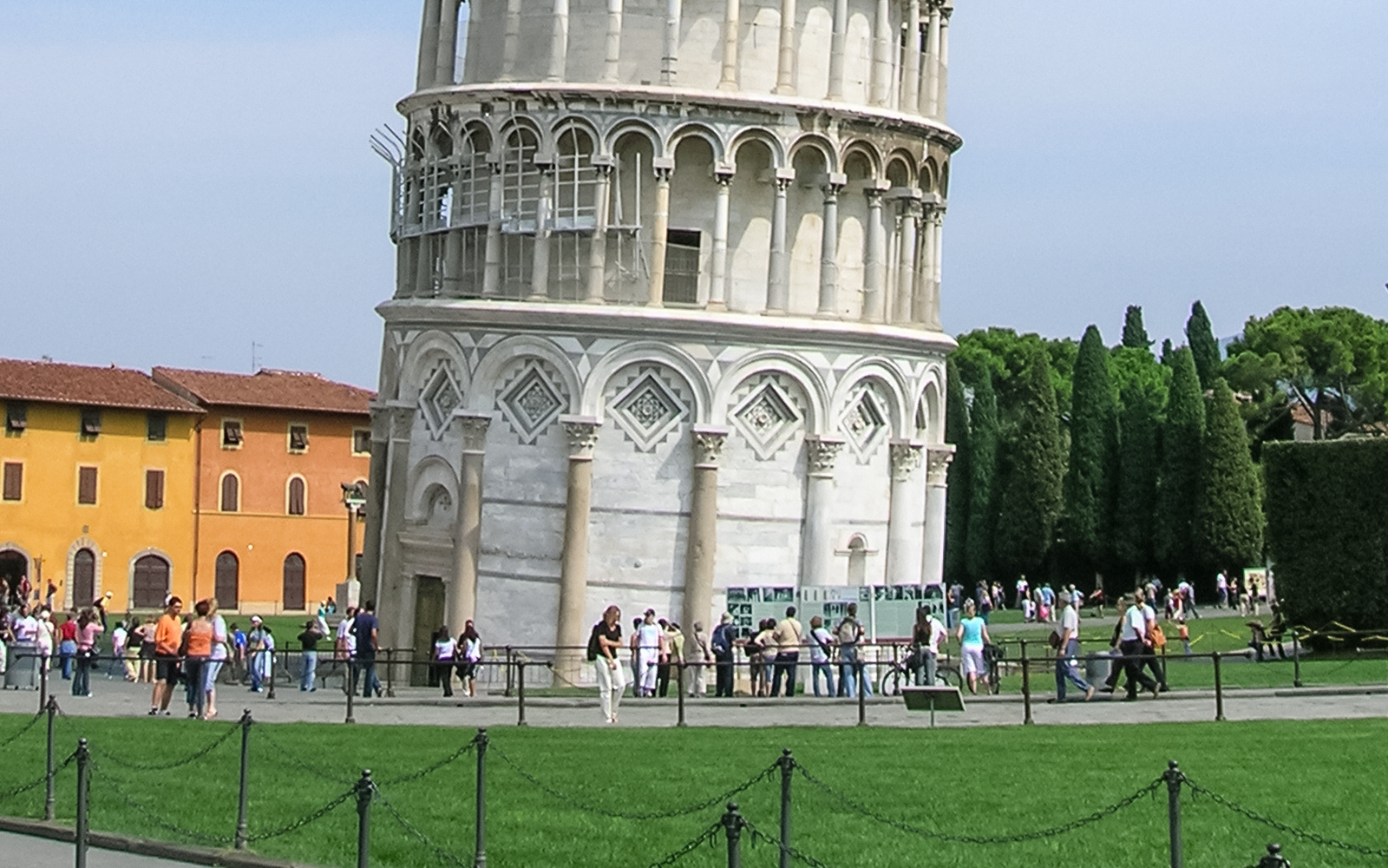 Eiffel Tower view from Seine River cruise in Paris, France.