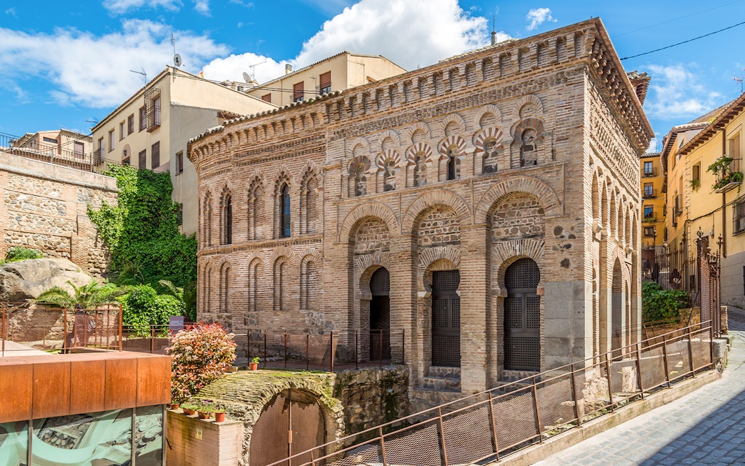 Mosque Cristo de la Luz in Toledo's old town, showcasing Moorish architecture.