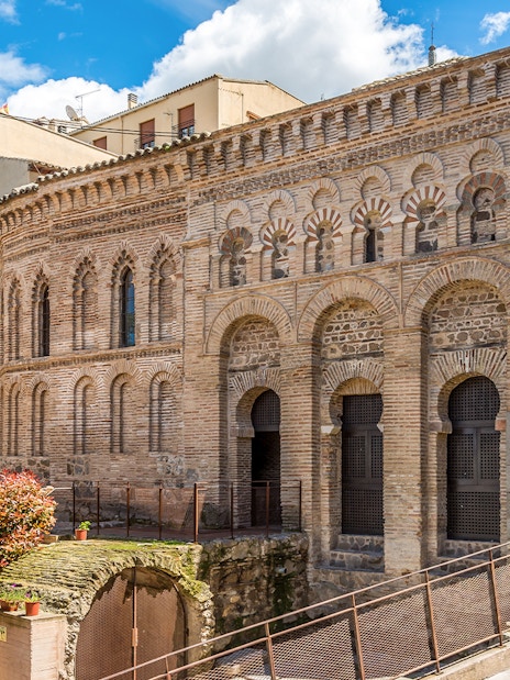 Mosque Cristo de la Luz in Toledo's old town, showcasing Moorish architecture.