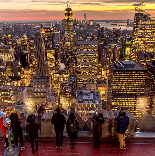 Sky’s the limit! The Beam at Rockefeller Center hoists you 800 feet above NYC