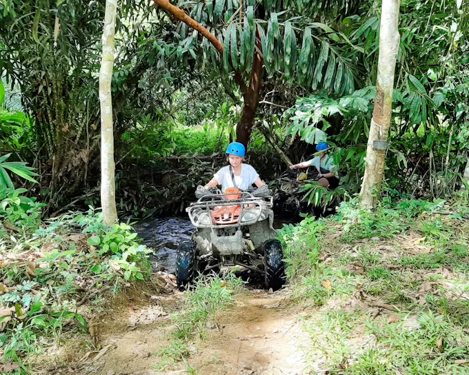 From Phuket: Khao Lak ATV Tour, Waterfall and Lunch with Hotel Transfers