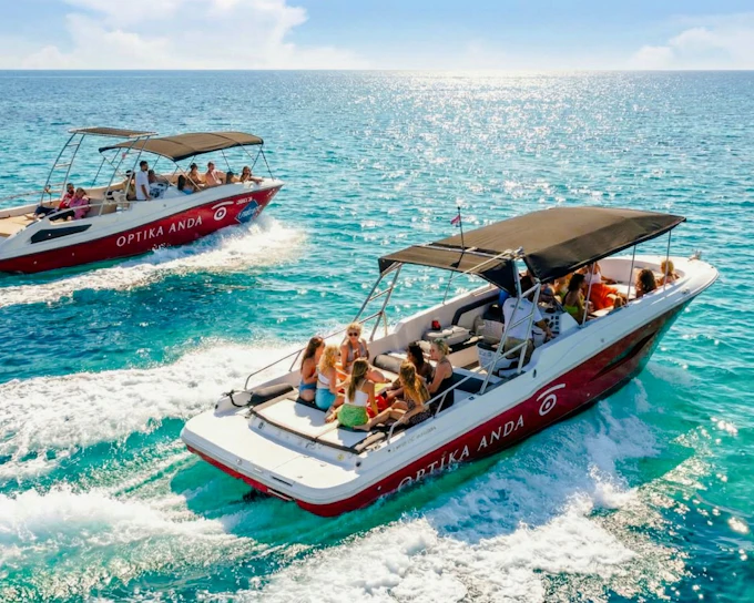 From Split: Blue Lagoon, Ciovo & Trogir Speedboat Tour