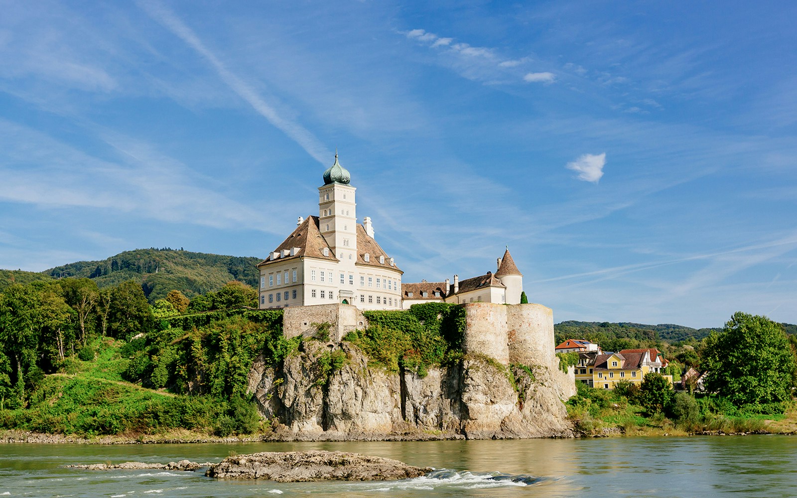 View of Schloss Schönbühel castle during Wachau Day Trip