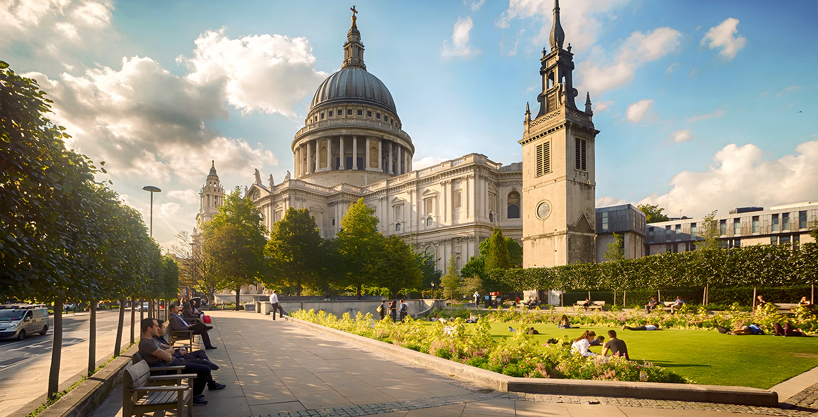 St Paul's Cathedral exterior with iconic dome in London, England.