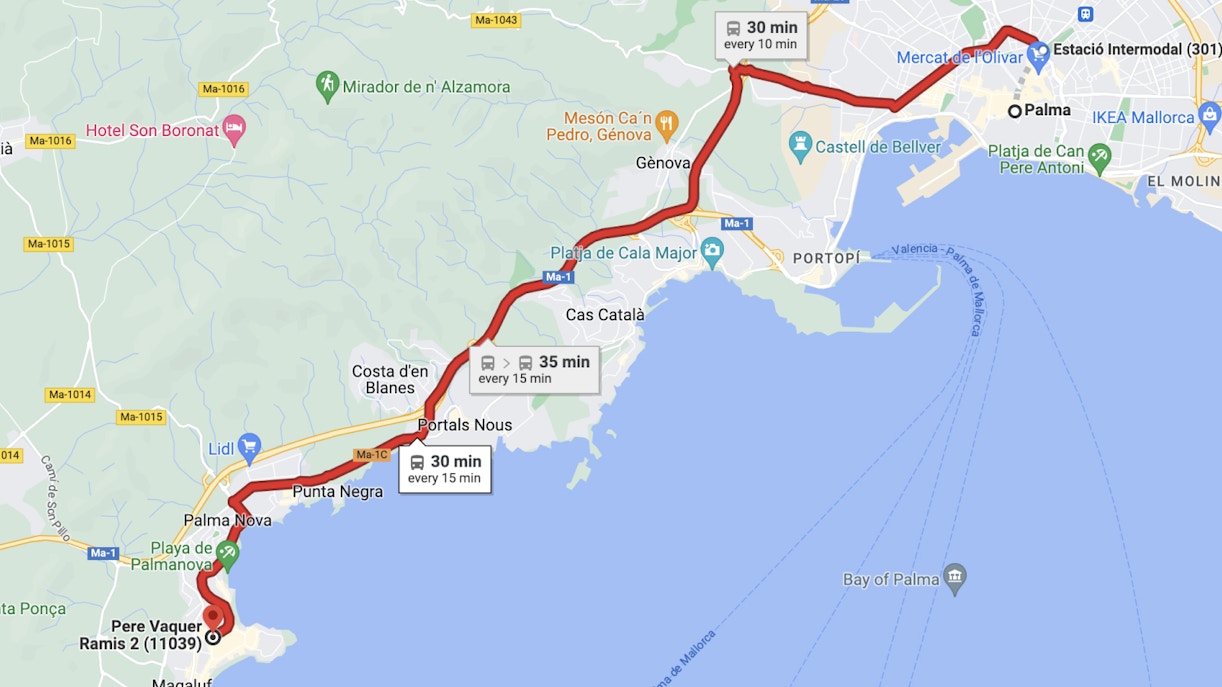 Getting to Katmandu Park by Bus