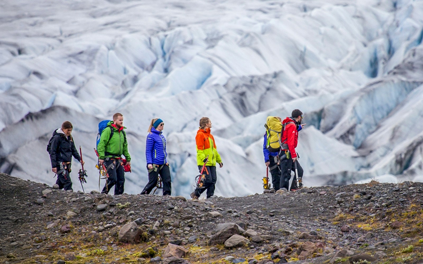 Glacier hiking on Vatnajokull