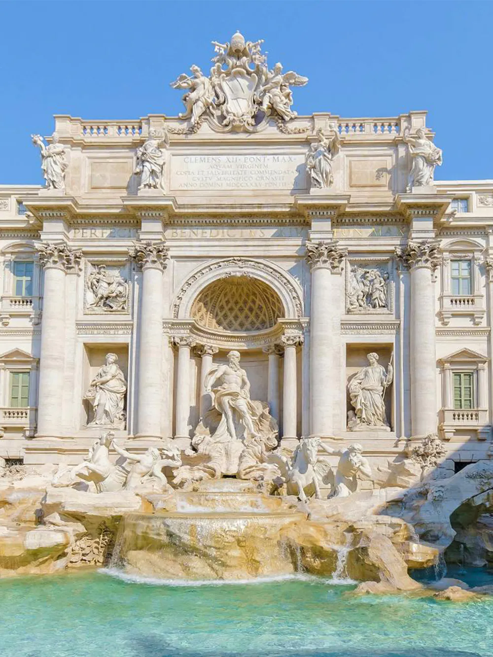Trevi Fountain near Borghese Gallery
