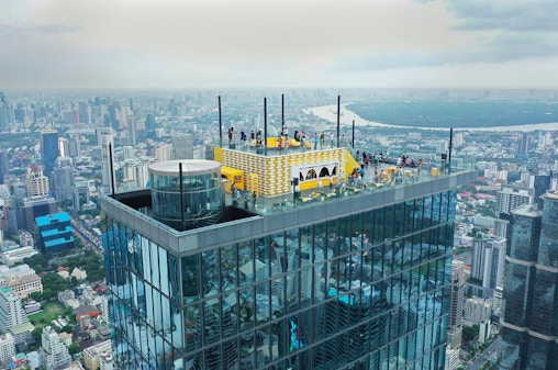 Billets pour le Mahanakhon SkyWalk Sunset View avec accès aux toits et repas ou boissons
