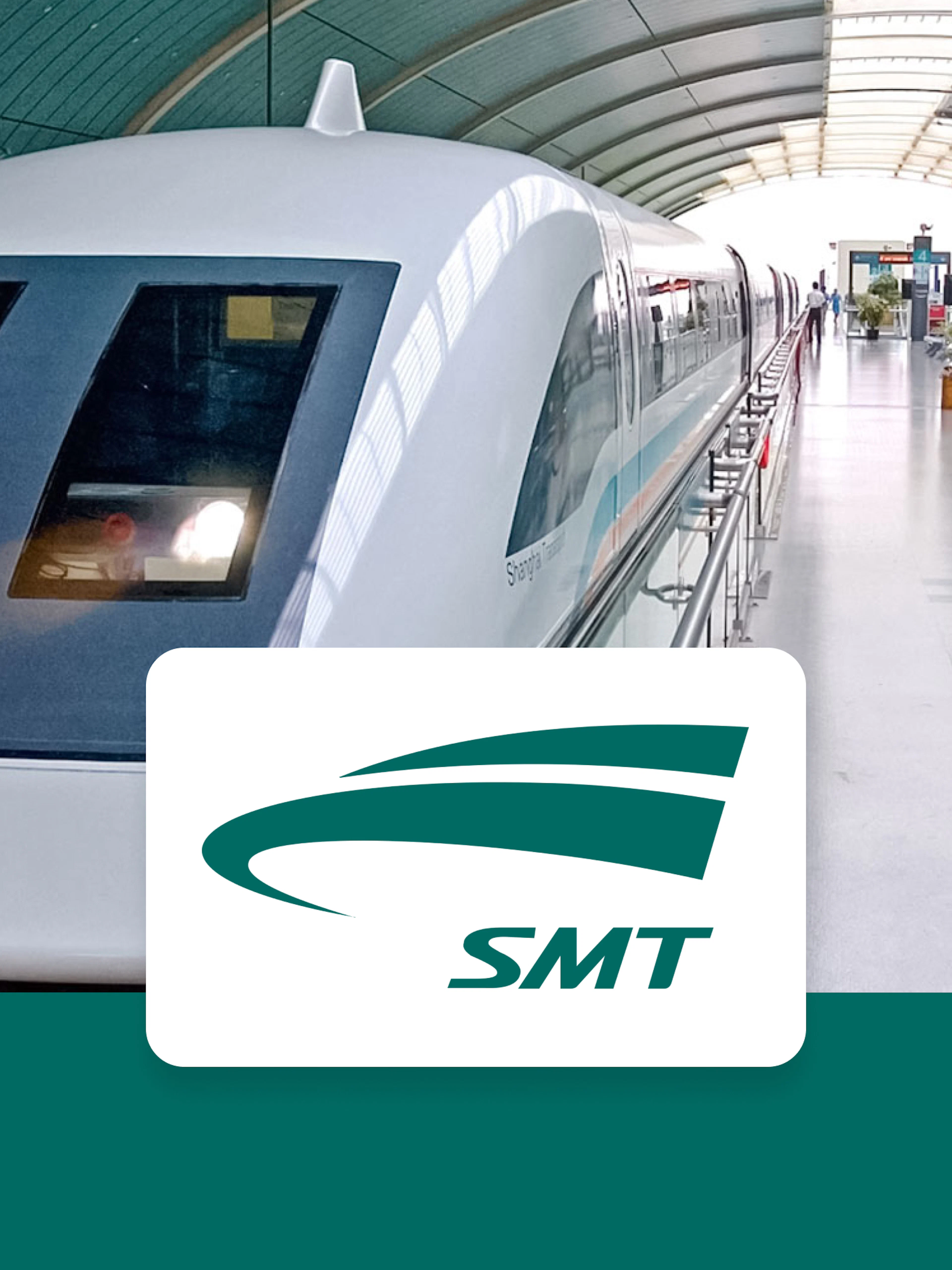 Shanghai Maglev Train at a modern station platform.