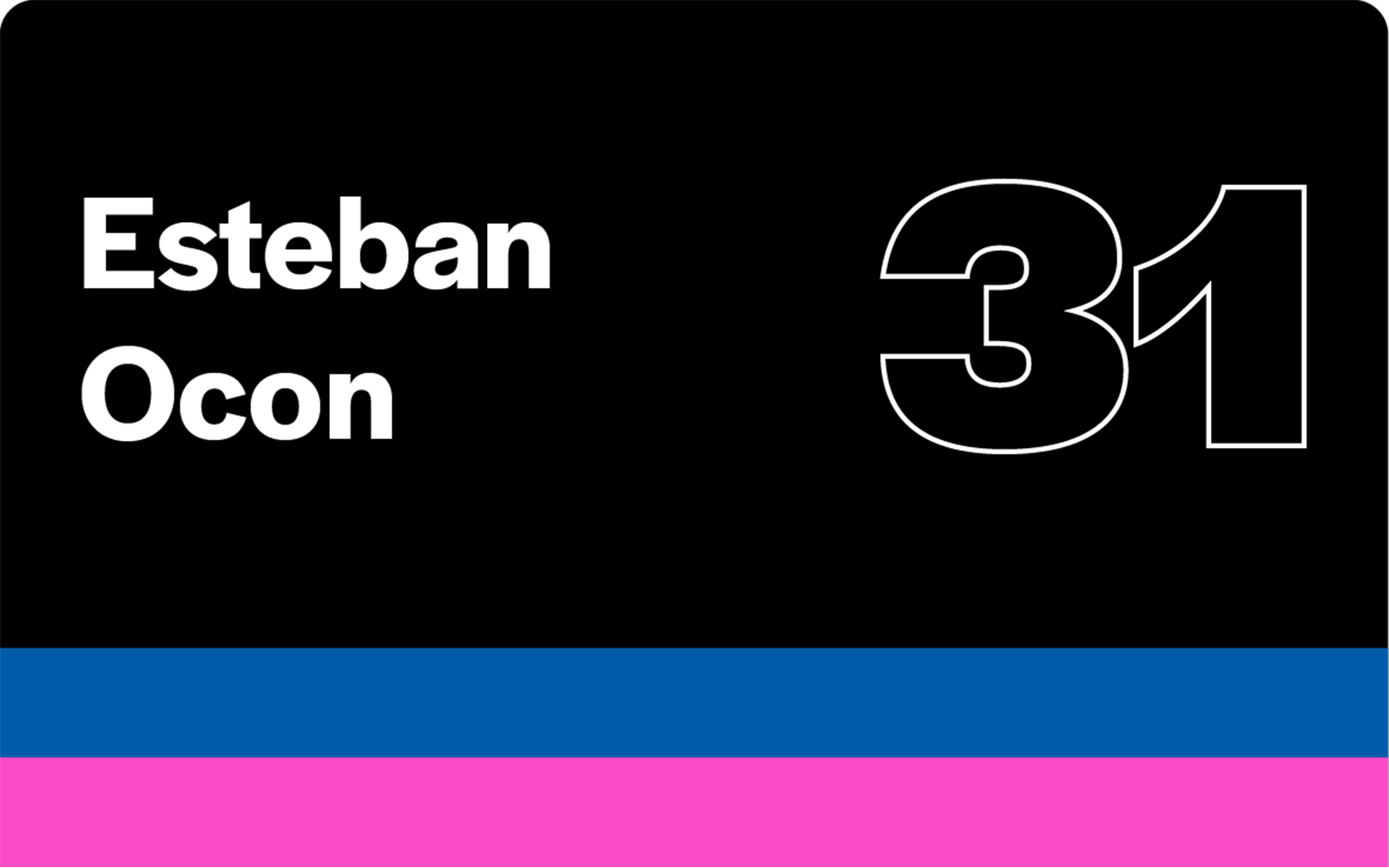 F1 Drivers Esteban Ocon