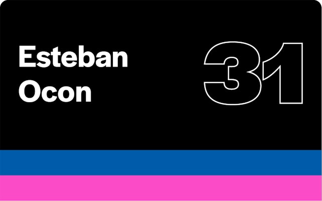 F1 Drivers Esteban Ocon