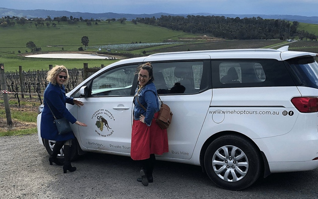 Private car transfer at vineyard, Phillip Island.
