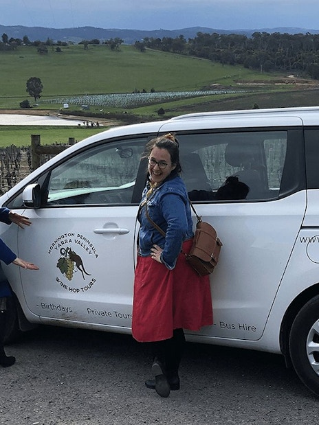 Private car transfer at vineyard, Phillip Island.