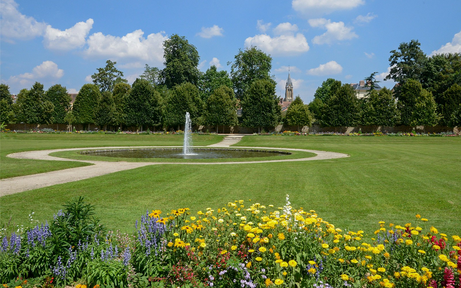 The Park near the Castle of Rambouillet
